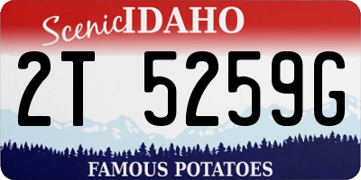 ID license plate 2T5259G
