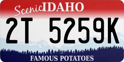 ID license plate 2T5259K