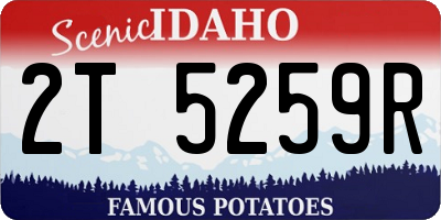 ID license plate 2T5259R