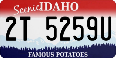 ID license plate 2T5259U