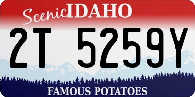 ID license plate 2T5259Y