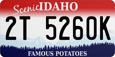 ID license plate 2T5260K