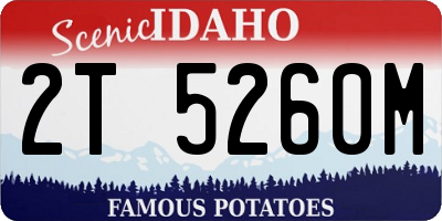 ID license plate 2T5260M