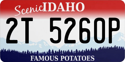 ID license plate 2T5260P