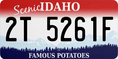 ID license plate 2T5261F