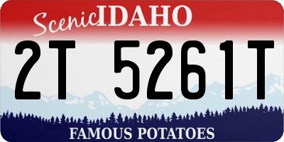 ID license plate 2T5261T