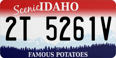 ID license plate 2T5261V
