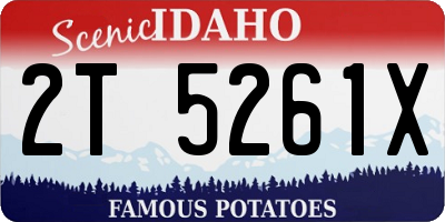 ID license plate 2T5261X