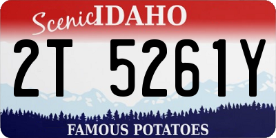 ID license plate 2T5261Y
