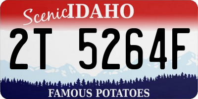 ID license plate 2T5264F