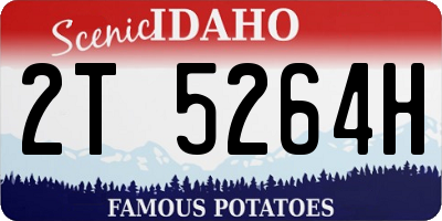 ID license plate 2T5264H