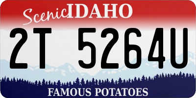 ID license plate 2T5264U