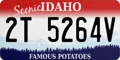 ID license plate 2T5264V