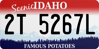 ID license plate 2T5267L
