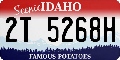 ID license plate 2T5268H