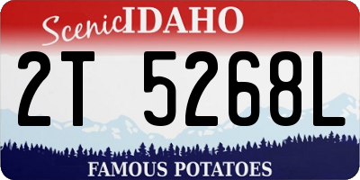 ID license plate 2T5268L