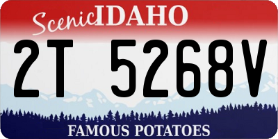ID license plate 2T5268V