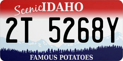 ID license plate 2T5268Y
