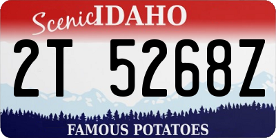 ID license plate 2T5268Z