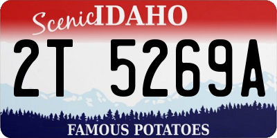 ID license plate 2T5269A