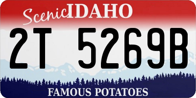 ID license plate 2T5269B