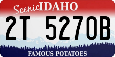 ID license plate 2T5270B