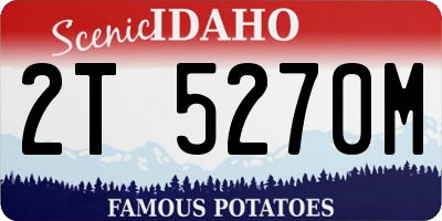 ID license plate 2T5270M
