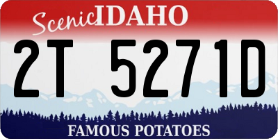 ID license plate 2T5271D