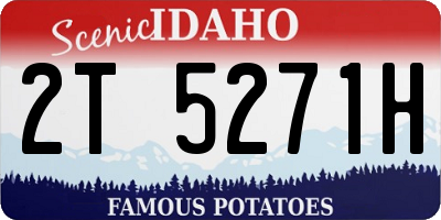 ID license plate 2T5271H