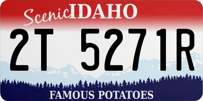 ID license plate 2T5271R