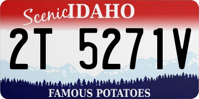 ID license plate 2T5271V