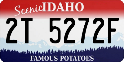 ID license plate 2T5272F