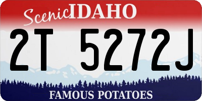 ID license plate 2T5272J