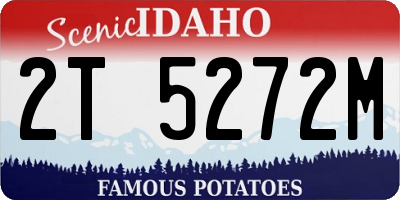 ID license plate 2T5272M
