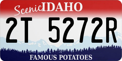 ID license plate 2T5272R
