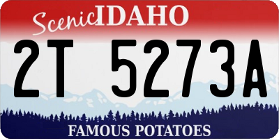 ID license plate 2T5273A