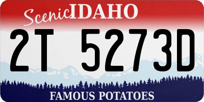 ID license plate 2T5273D