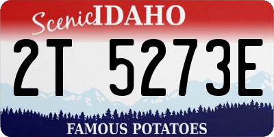 ID license plate 2T5273E