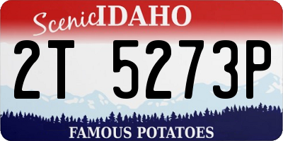 ID license plate 2T5273P