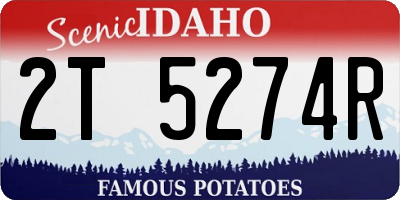 ID license plate 2T5274R