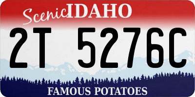 ID license plate 2T5276C