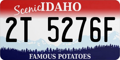 ID license plate 2T5276F