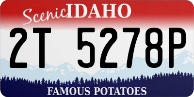 ID license plate 2T5278P