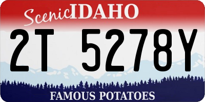 ID license plate 2T5278Y