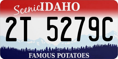 ID license plate 2T5279C