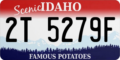 ID license plate 2T5279F
