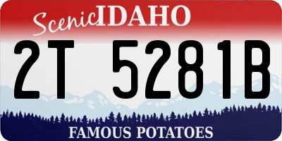 ID license plate 2T5281B