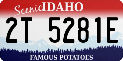 ID license plate 2T5281E