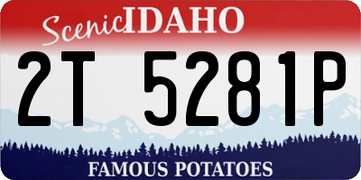 ID license plate 2T5281P