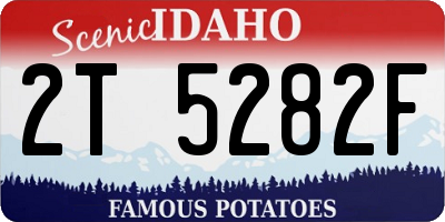 ID license plate 2T5282F